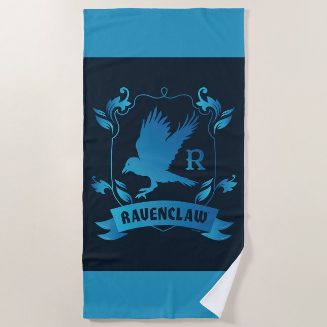 Serviette De Plage Cimier de maison ORNÉ RAVENCLAW™ (Devant)