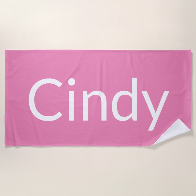 Serviette De Plage Cindy (Devant)