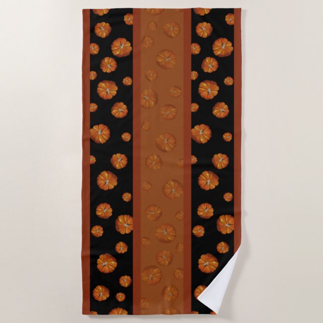 Serviette de plage citrouille (Devant)