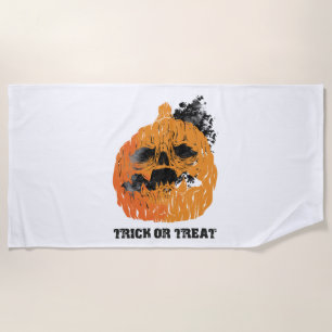 Serviette De Plage Citrouille d'Halloween