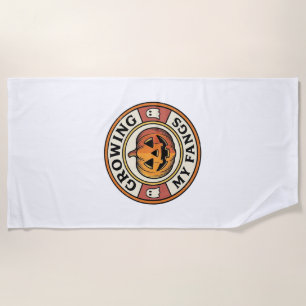 Serviette De Plage Citrouille d'Halloween Faisant Pousser Mes Crocs B