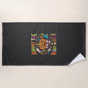 Serviette De Plage Citrouille Halloween Cool Jack Lantern