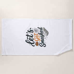 Serviette De Plage Citrouille Halloween Défonçons-Nous