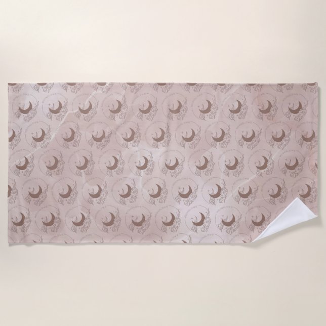 Serviette De Plage Clairs de lune (Devant)