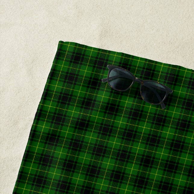 Serviette De Plage Clan Arthur / MacArthur Tartan Plaid (En situation)