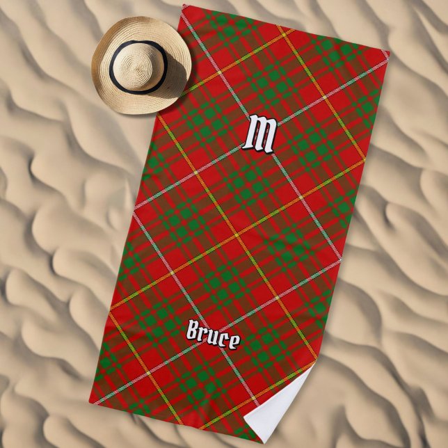 Serviette De Plage Clan Bruce Tartan (Créateur téléchargé)