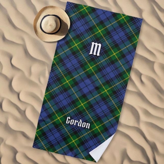 Serviette de plage Clan Gordon Tartan (Créateur téléchargé)