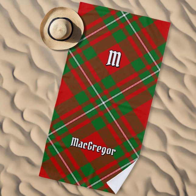 Serviette de plage Clan Gregor Tartan (Créateur téléchargé)