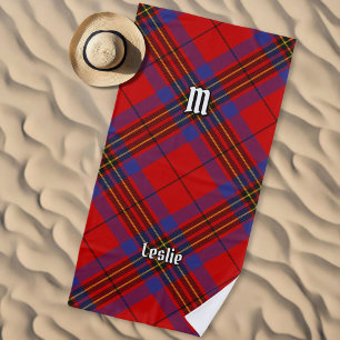 Serviette De Plage Clan Leslie Red Tartan