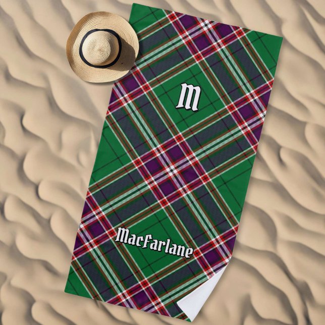 Serviette De Plage Clan MacFarlane Chasse moderne Tartan (Créateur téléchargé)