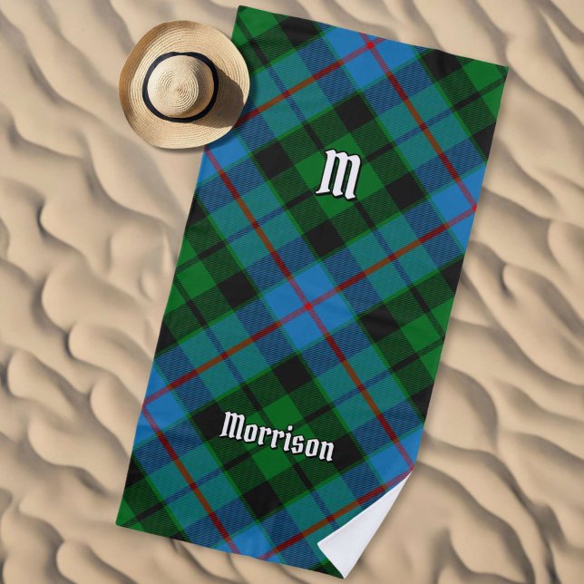 Serviette De Plage Clan Morrison Chasse Tartan Beach Towne (Créateur téléchargé)