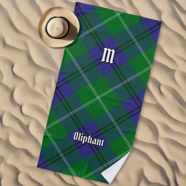 Serviette de plage Clan Oliphant Tartan (Créateur téléchargé)