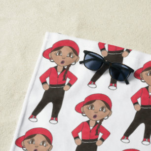 Serviette De Plage Classe de danse Hip hop personnalisée Enseignant D