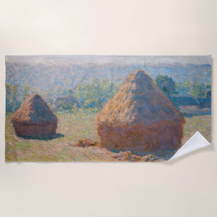 Serviette De Plage Claude Monet - Haystacks, fin de l'été
