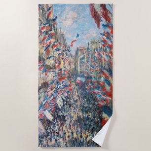 Serviette De Plage Claude Monet - La Rue Montorgueil - Paris