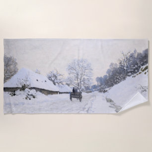 Serviette De Plage Claude Monet - Panier sur la route des neiges à Ho
