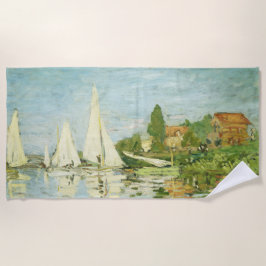 Serviette De Plage Claude Monet. Régates à Argenteuil