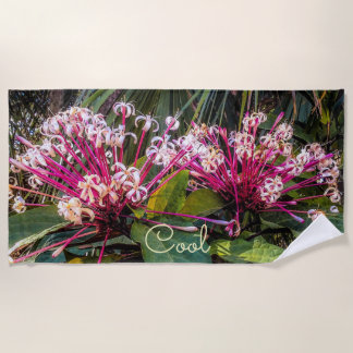 Serviette De Plage Clerodendrum Starburst Fleurs Plage Serviette