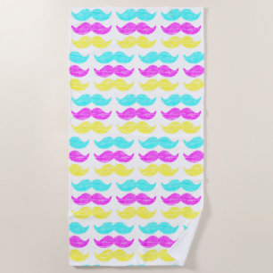 Serviette De Plage CMY Moustaches