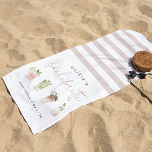 Serviette De Plage Cocktails tropicaux Soirée de Bachelorette personn