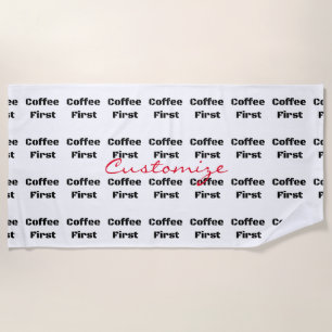 Serviette De Plage Coffee First Thunder_Cove