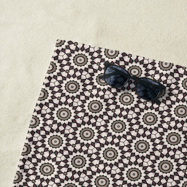 Serviette De Plage Coffee Star  (En situation)