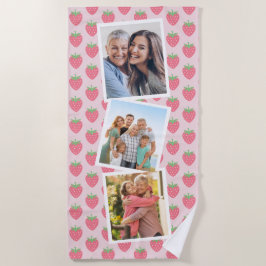 Serviette De Plage Collage photo de fraises