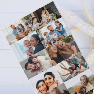 Serviette De Plage Collage photo personnalisé moderne Photos personna