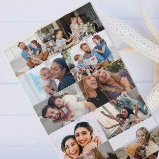 Serviette De Plage Collage photo personnalisé moderne Photos personna