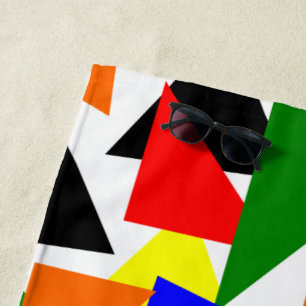 Serviette De Plage Collage triangulaire