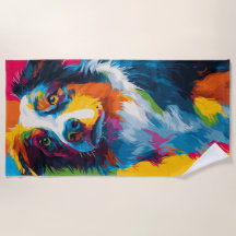 Colorful Pop Art Dog Portrait