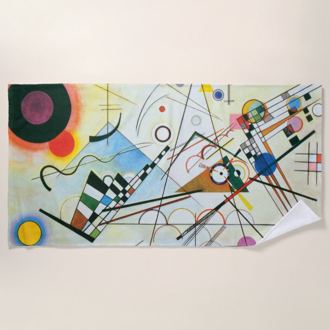 Serviette De Plage Composition VIII par Wassily Kandinsky (Devant)