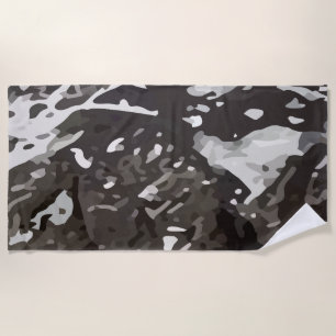Serviette De Plage Conception de camouflage militaire
