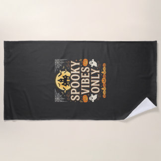 Serviette De Plage Conception de château fantôme Halloween Vibes Somb