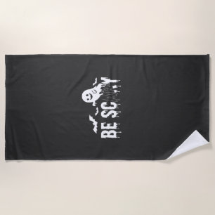 Serviette De Plage Conception de chauve-souris fantôme d'Halloween ef