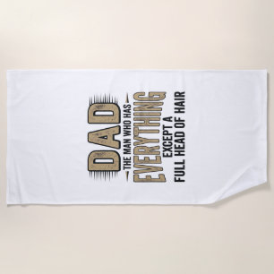 Serviette De Plage Conception de chemise de typographie vintage de pa