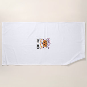 Serviette De Plage Conception de chemise Halloween Citrouille la plus