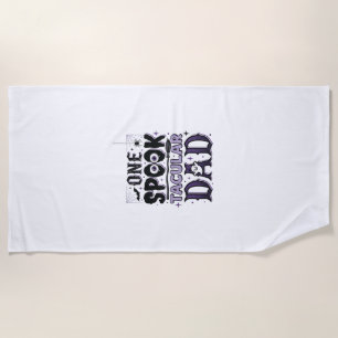 Serviette De Plage Conception de chemise Halloween pour papa Vintage