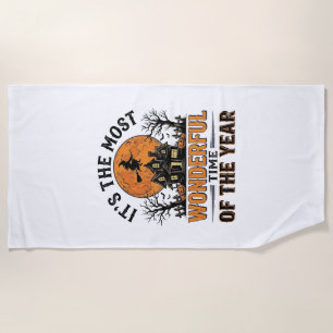 Serviette De Plage Conception de chemise Halloween vintage la plus me