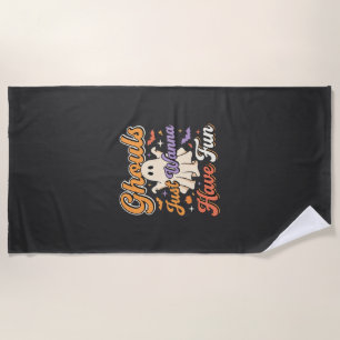 Serviette De Plage Conception de fantôme Les goules d'Halloween veule