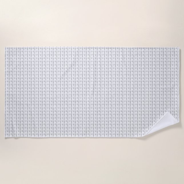 Serviette De Plage conception de langage Quatorze (Devant)
