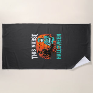 Serviette De Plage Conception de soins infirmiers Halloween épouvanta