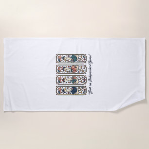 Serviette De Plage Conception de T-Shirt vintage patriotique d'oie in