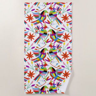 Serviette De Plage Conception Otomi moderne III