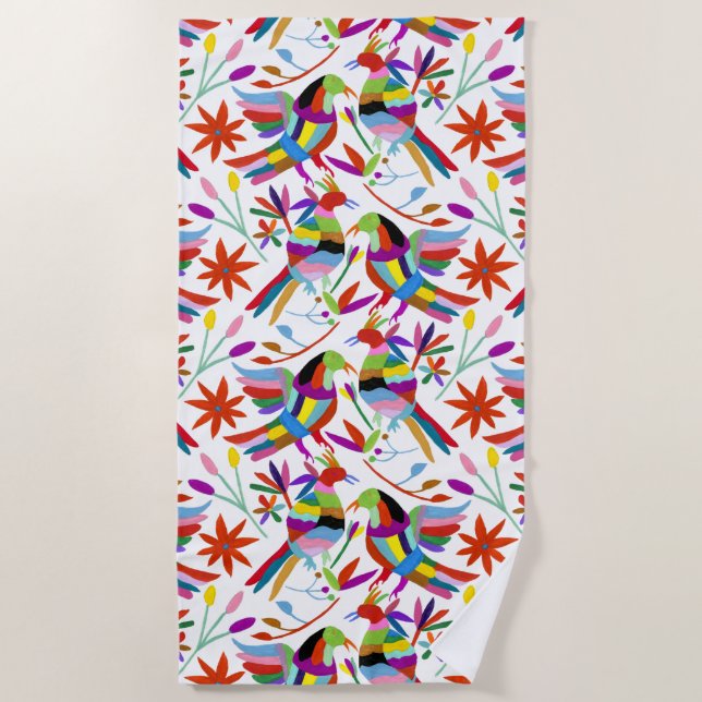 Serviette De Plage Conception Otomi moderne III (Devant)