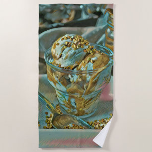 Serviette De Plage Cône crème glacée d'été