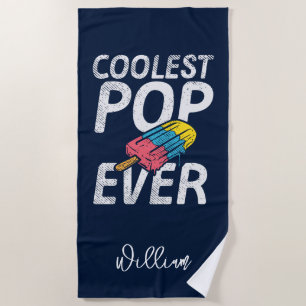 Serviette De Plage Cool Papa Vacances été sur mesure