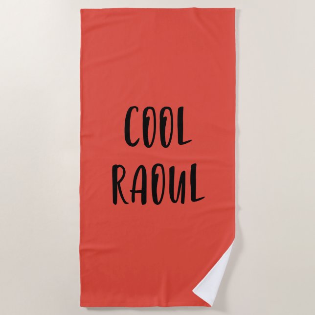 Serviette De Plage Cool Raoul (Devant)