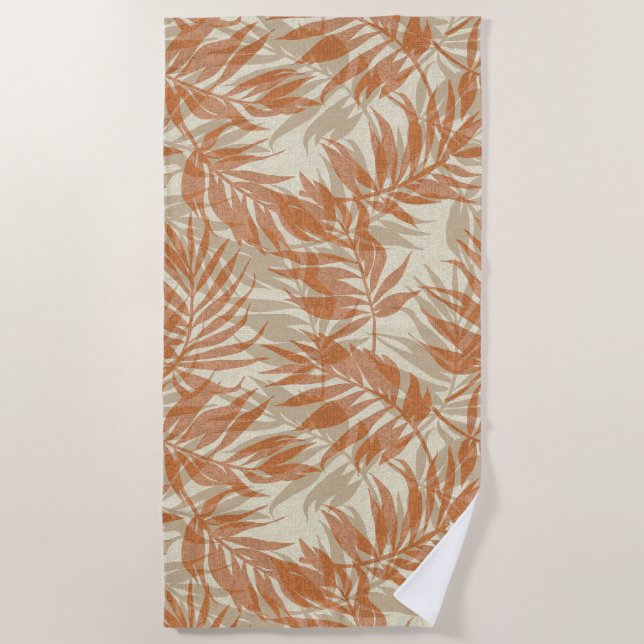 Serviette De Plage Coordonnées des Spas tropicaux - Areca Palms Hawai (Devant)