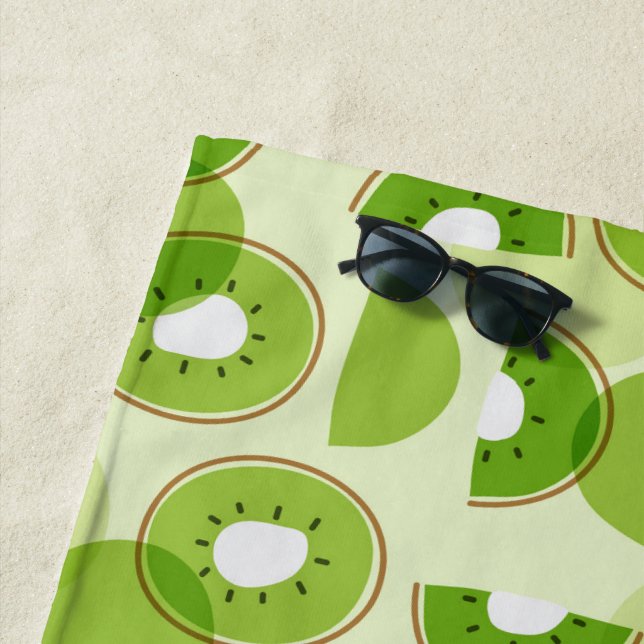 Serviette De Plage Copie de kiwi (En situation)